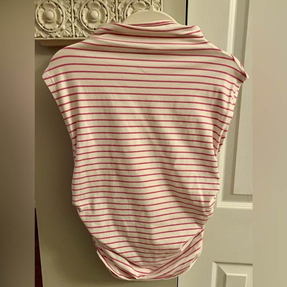 Maeve Anthropologie Mock-Neck Striped Printed Tank Blouse Top
Ruched - M - Picture 8 of 12